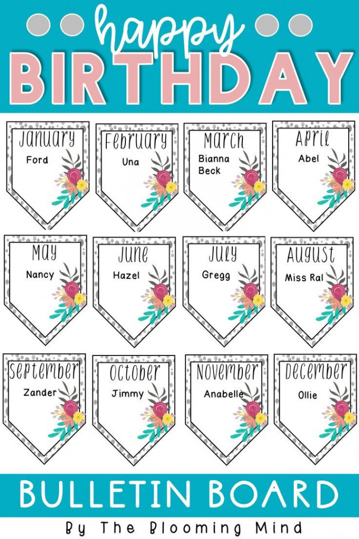 Birthday Bulletin Board  Birthday bulletin, Birthday bulletin