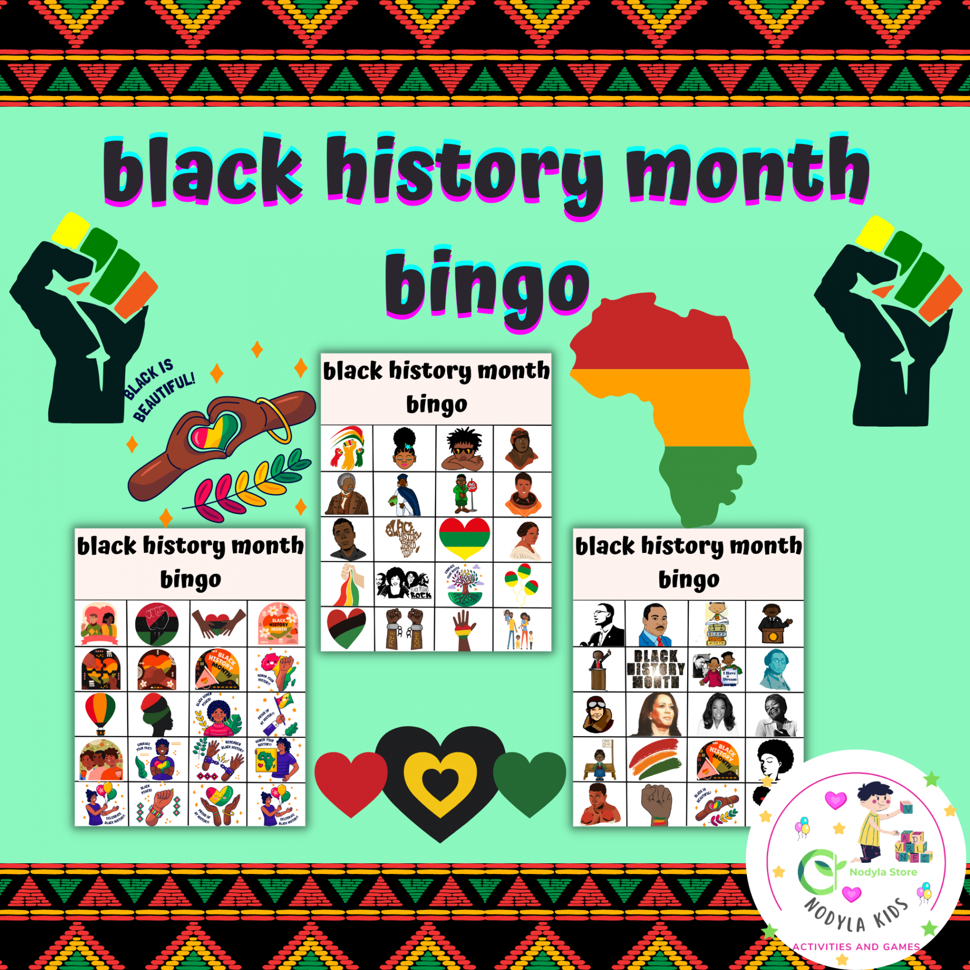 black history month bingo  Made By Teachers