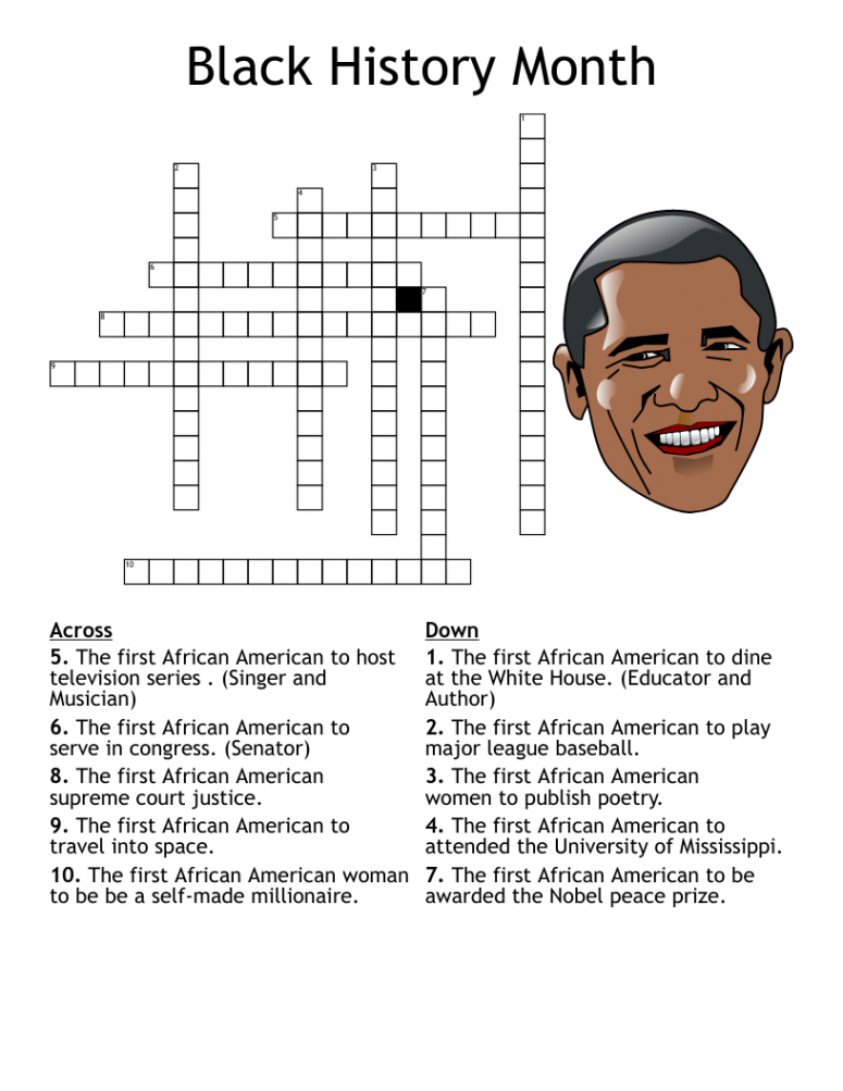 Black History Month Crossword - WordMint