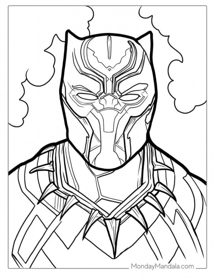 Black Panther Coloring Pages (Free PDF Printables)