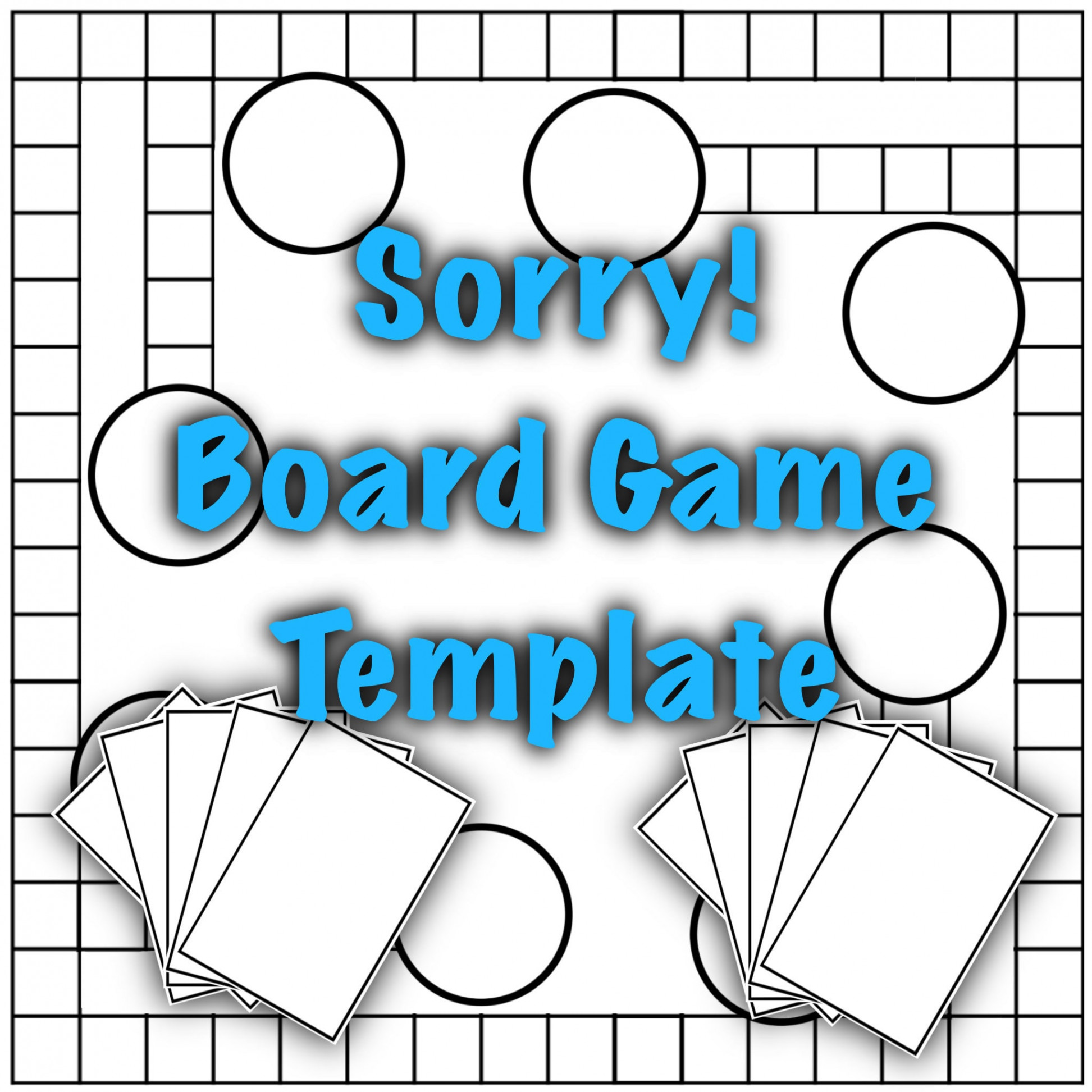 Blank Sorry! Board Game Template