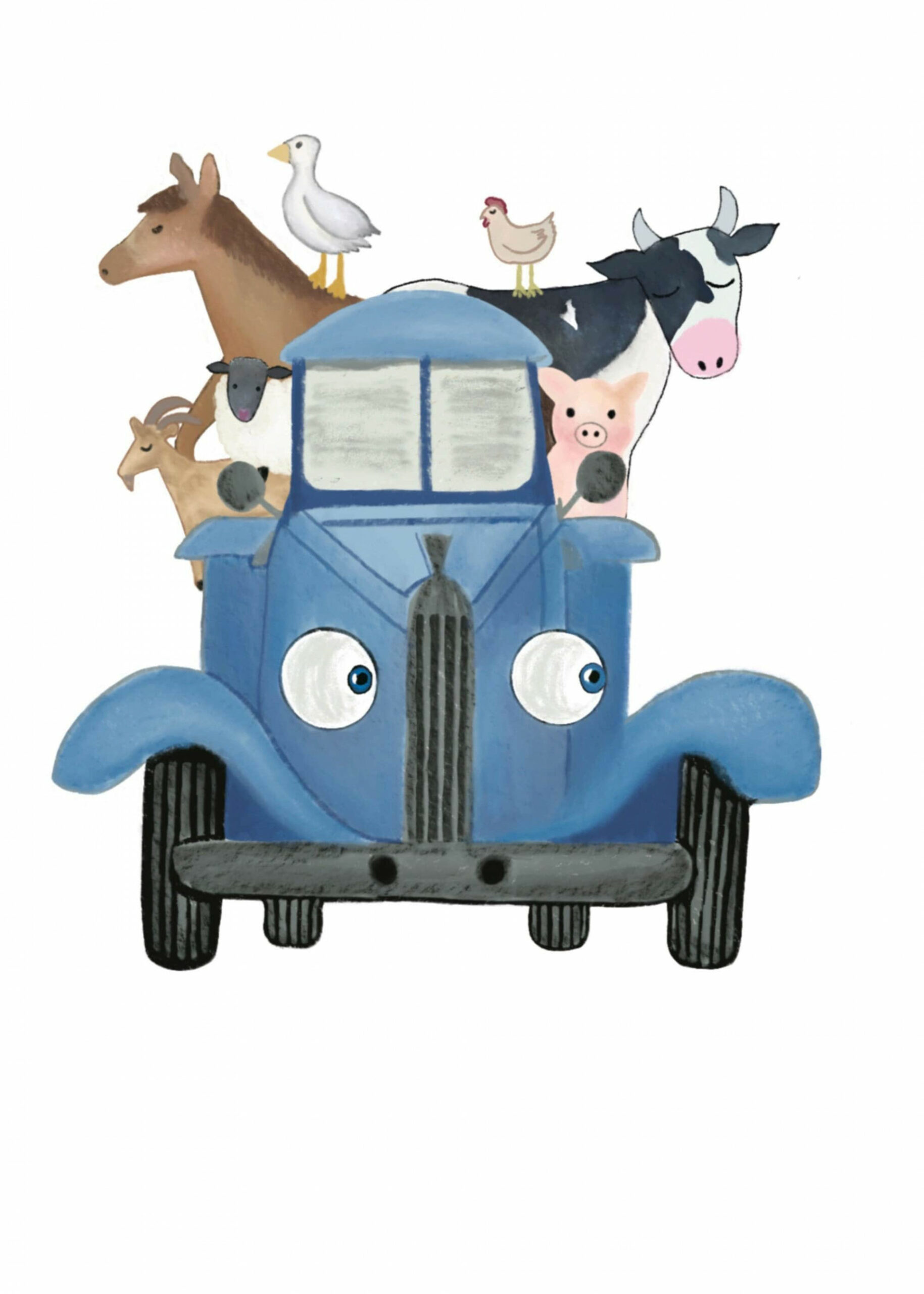 Blue Truck Clipart  PNG with transparent background