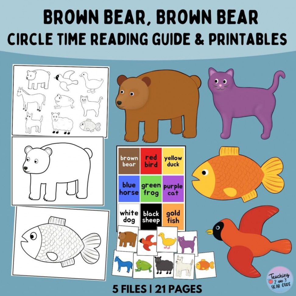 Brown Bear, Brown Bear, What Do You See Printable Book