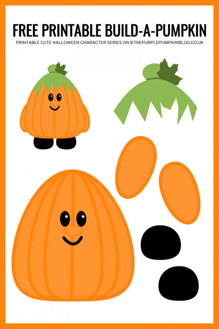 Build-a-Pumpkin! Free Printable Halloween Paper Craft For Kids