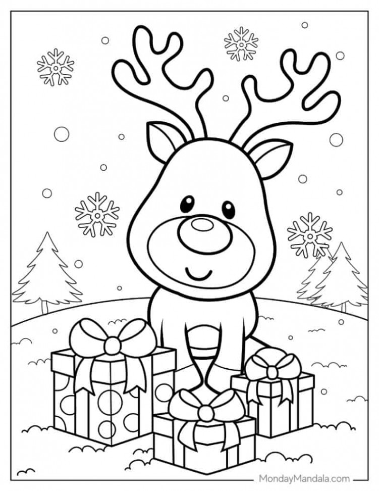 , Christmas Coloring Pages (Free PDF Printables)