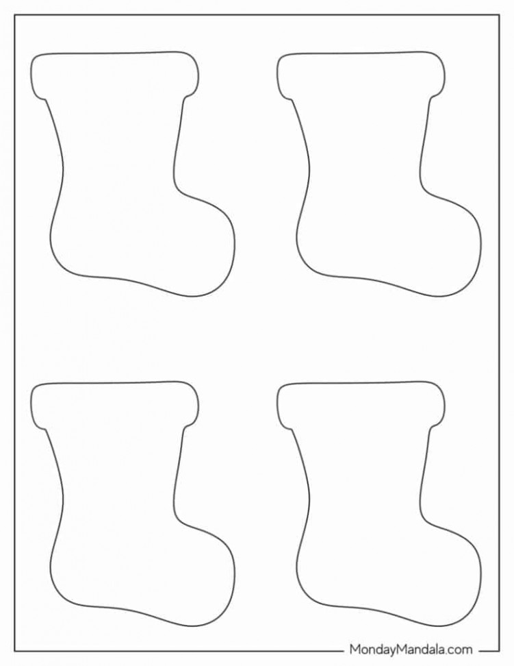 Christmas Stocking Templates (Free PDF Printables)