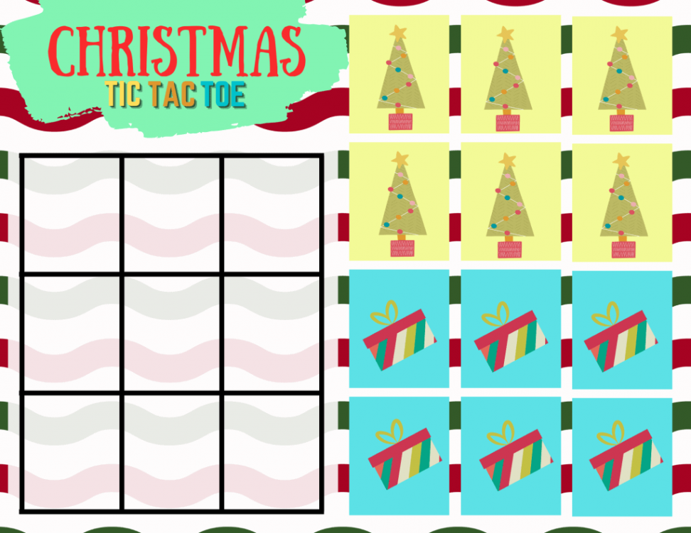 Christmas Tic Tac Toe Printable Game - Views From a Step Stool