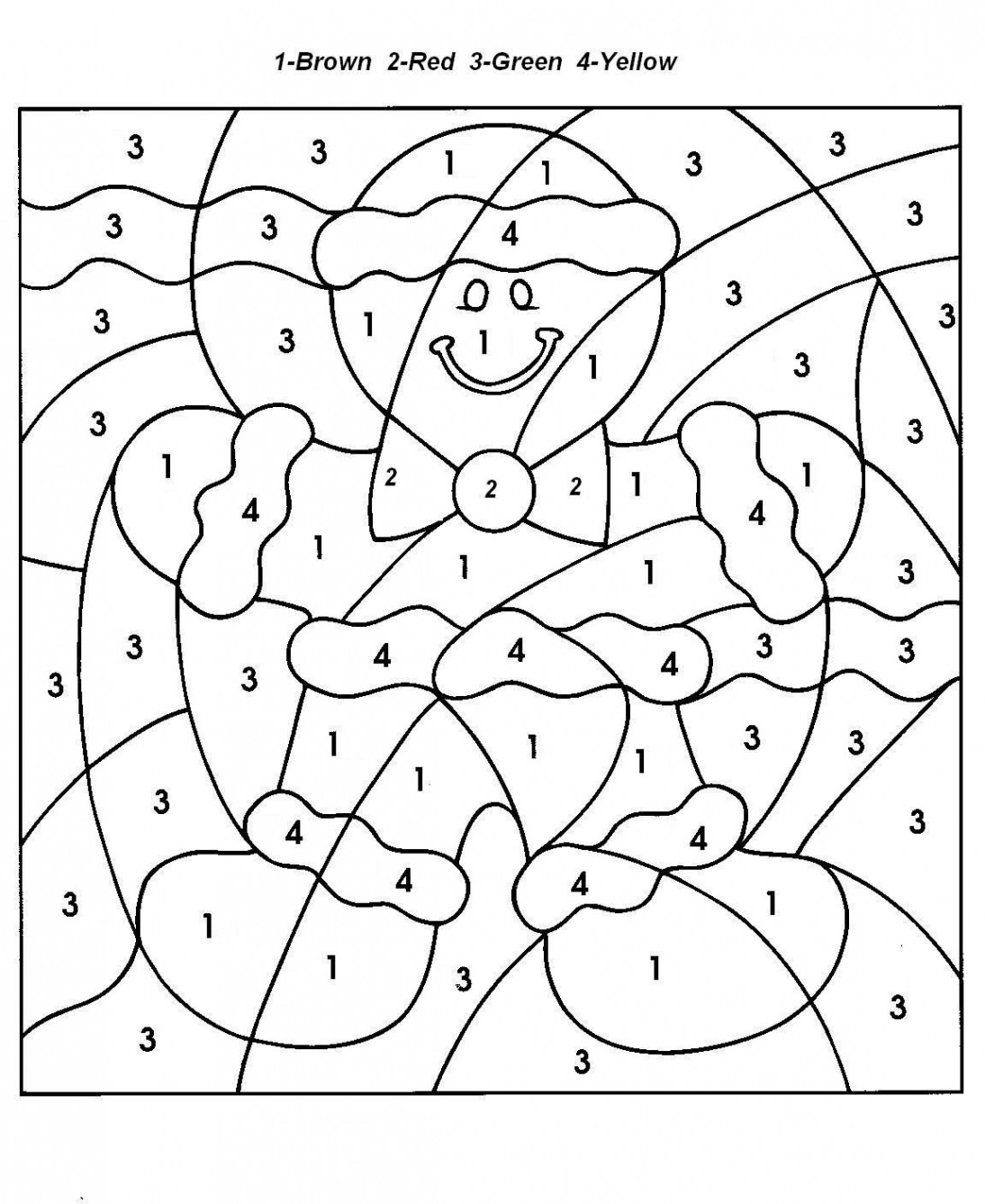 color by number  Christmas coloring pages, Free christmas