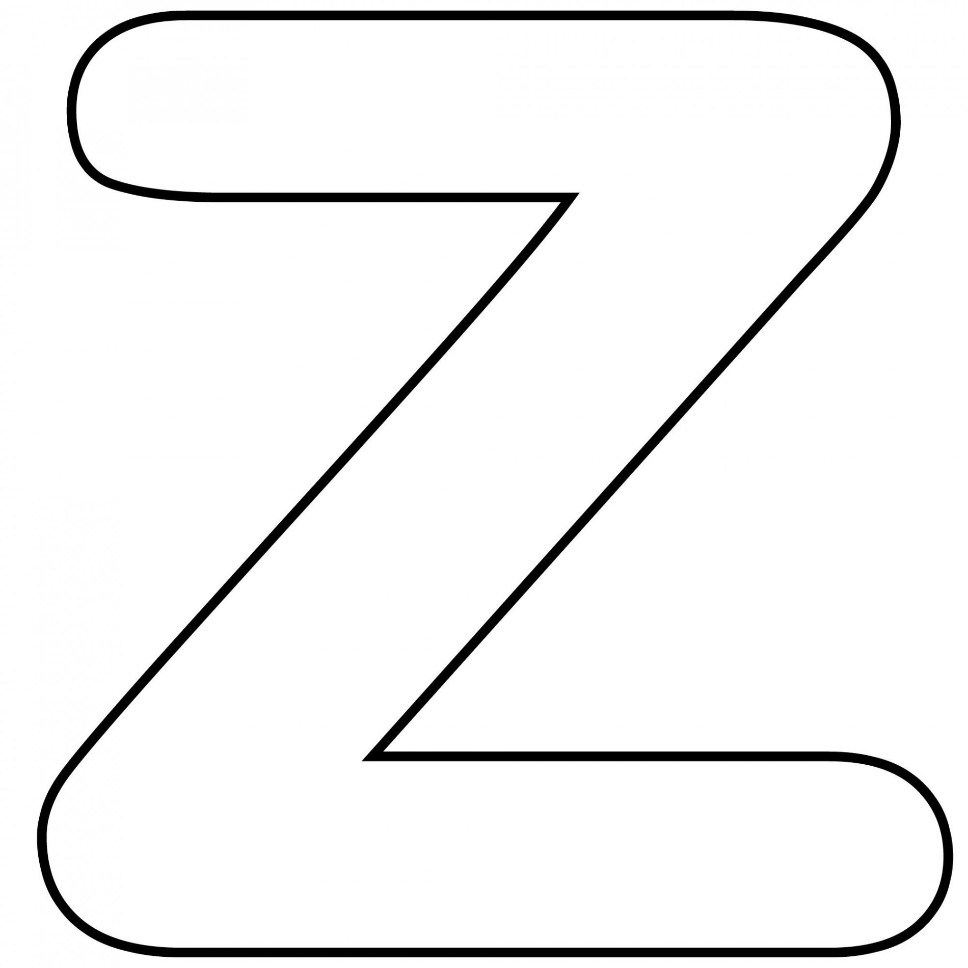 coloring worksheets letter z  Free printable banner letters