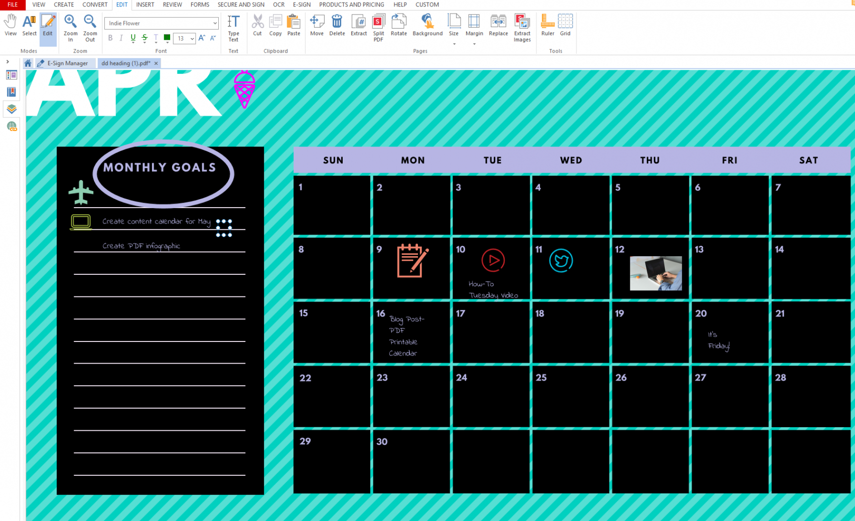 Create a Printable Calendar for PDF - Soda PDF Blog