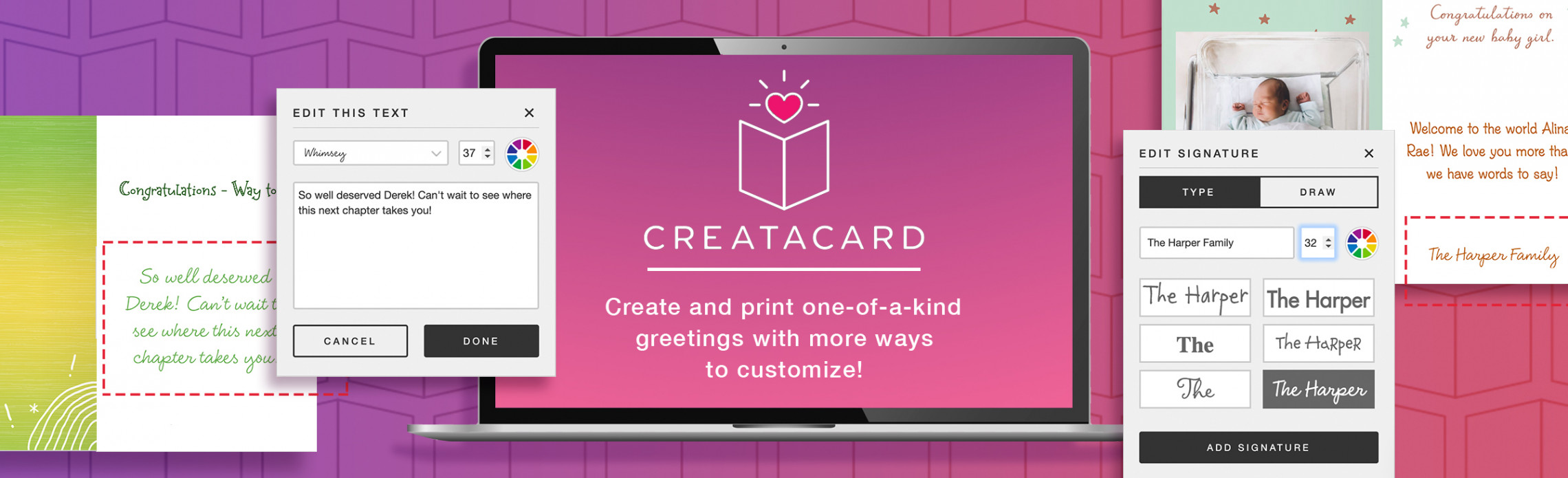 Create Printable Cards Free & Premium Selection  Creatacard™