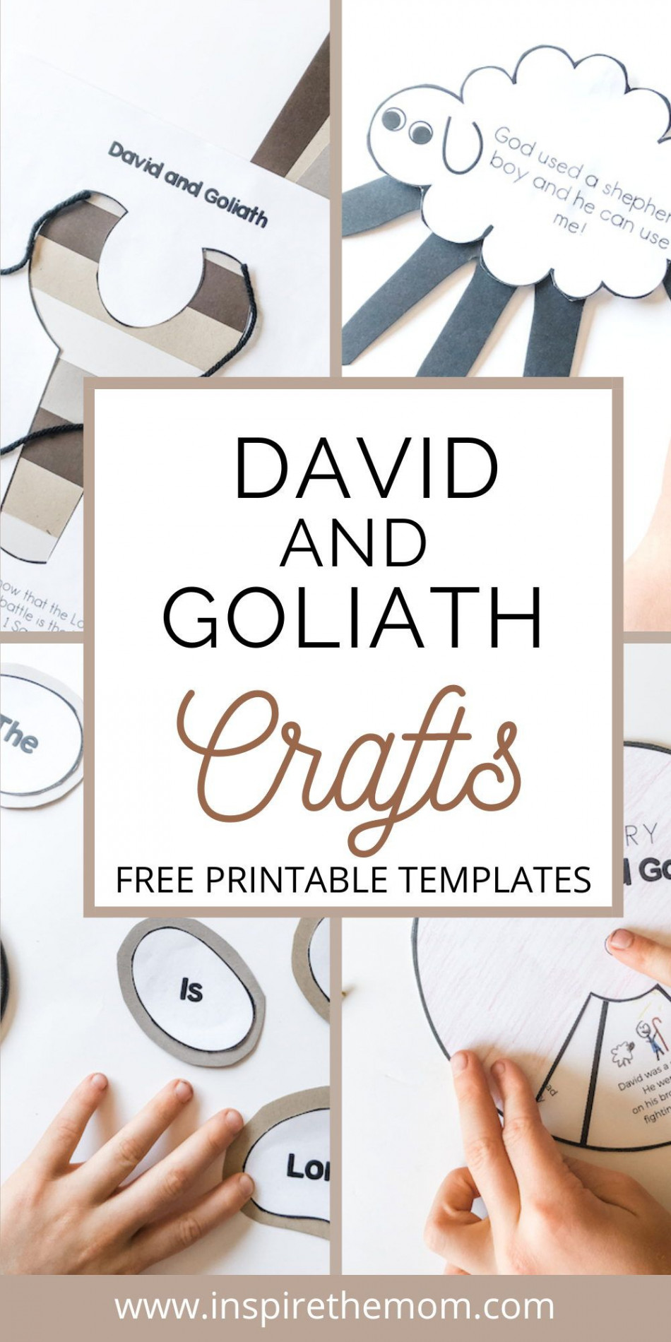 David and Goliath Craft Ideas - Free Printable Templates  David