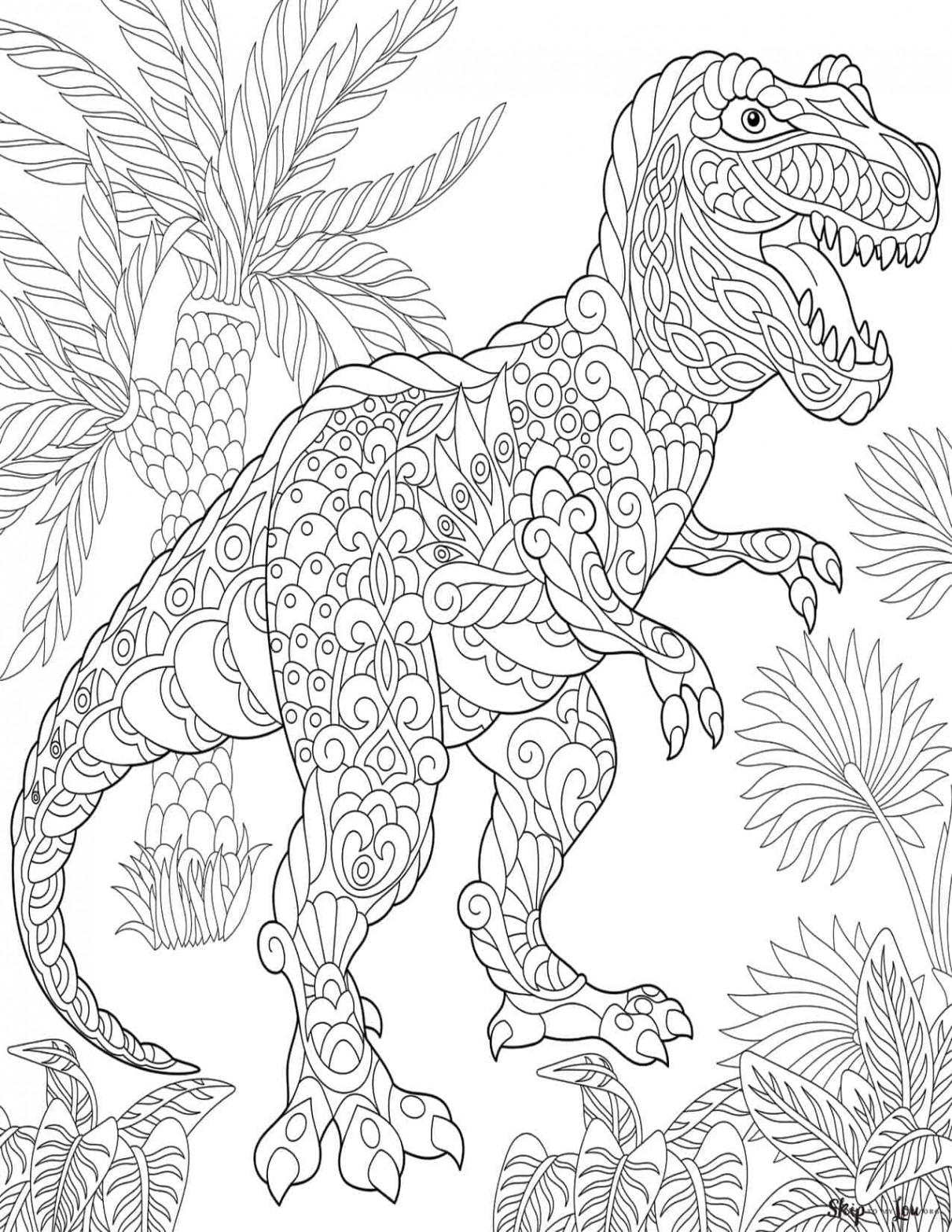 Dinosaur Coloring Pages Free Printables  Skip To My Lou