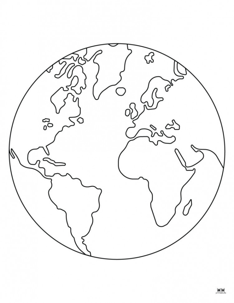 Earth Coloring Pages -  FREE Pages  Printabulls