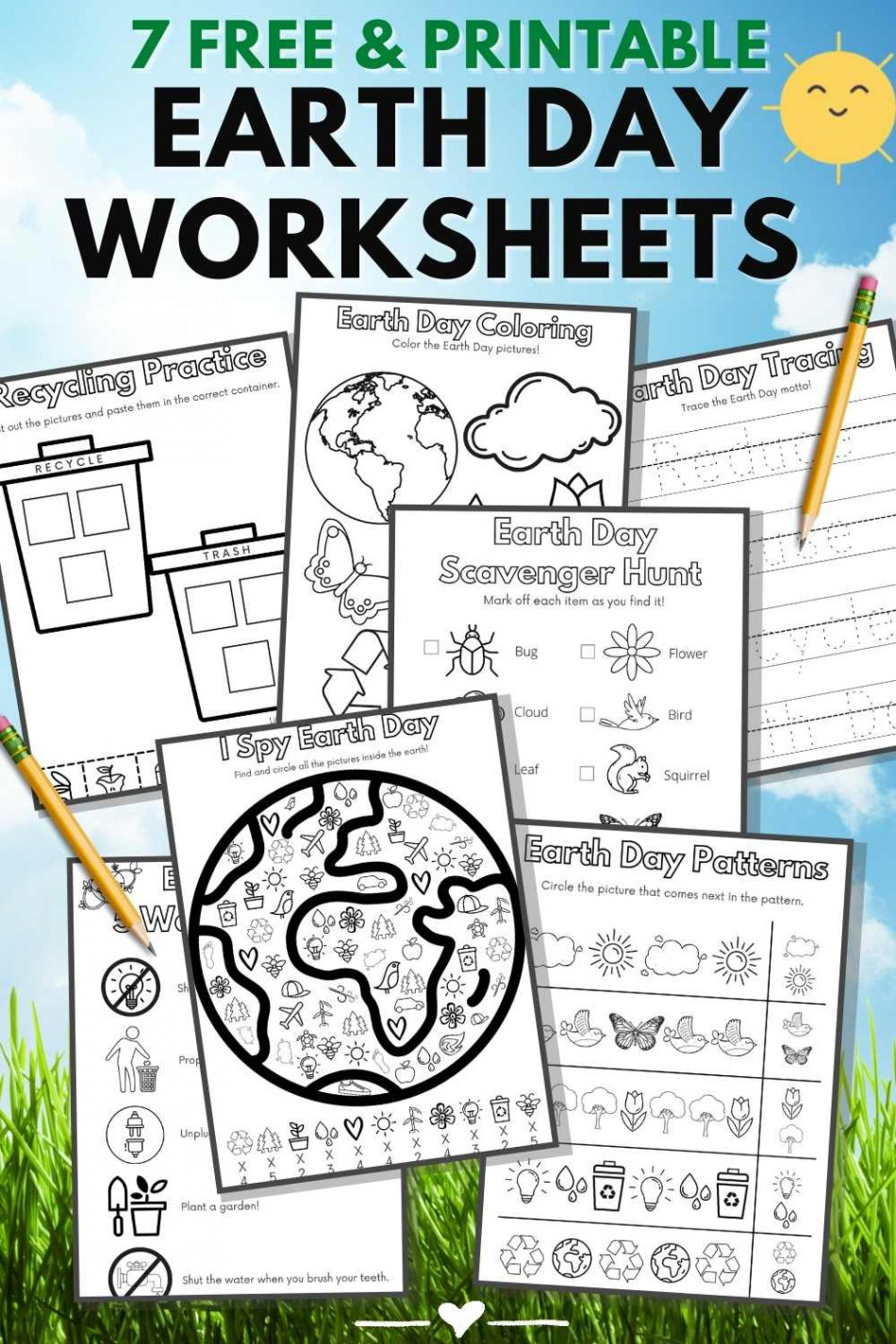 Earth Day Free Printable Worksheets - Literacy Learn