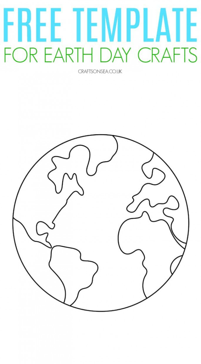 Earth Template FREE Printable PDF - Crafts on Sea