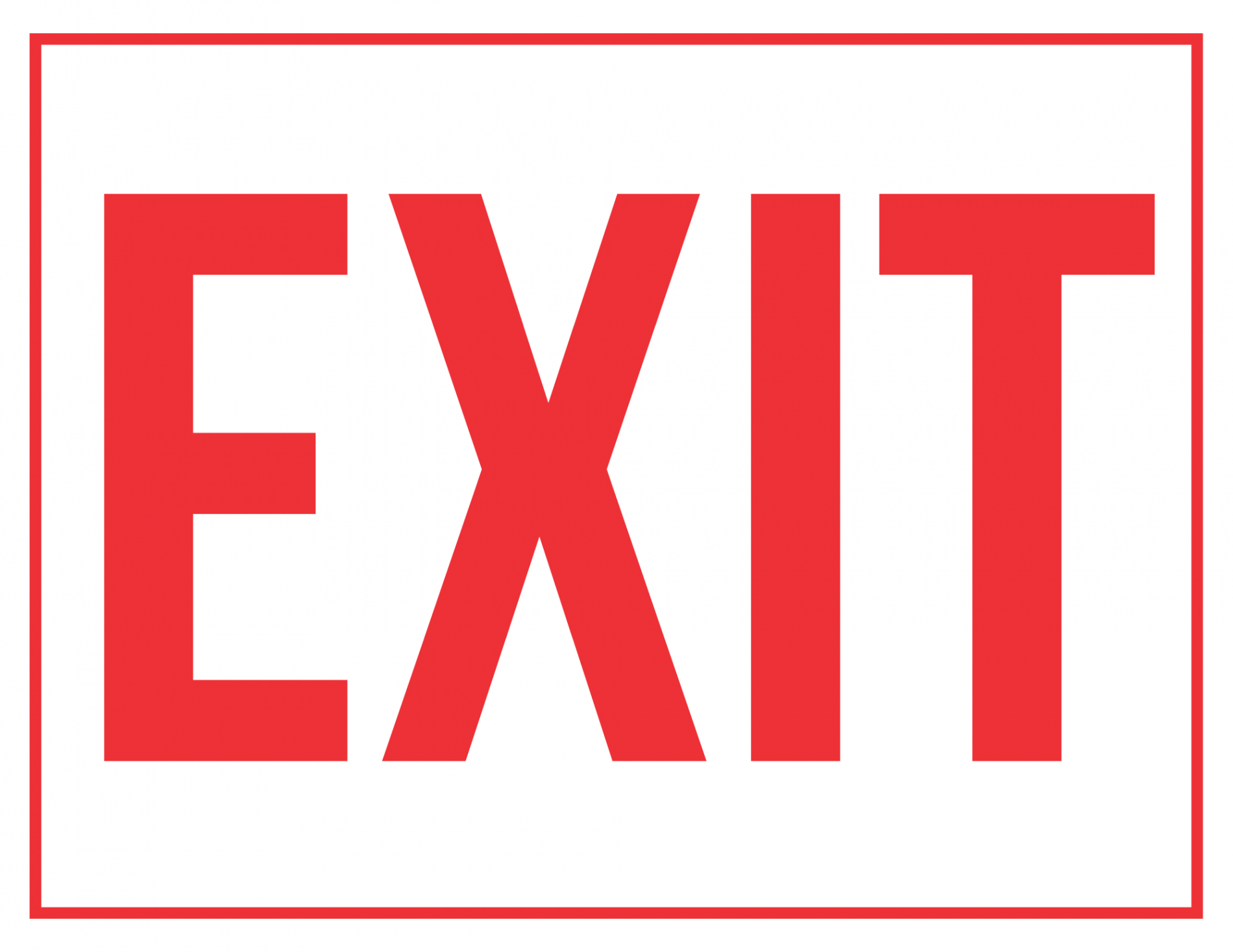 Exit Sign: Printable Templates (Free PDF Downloads)