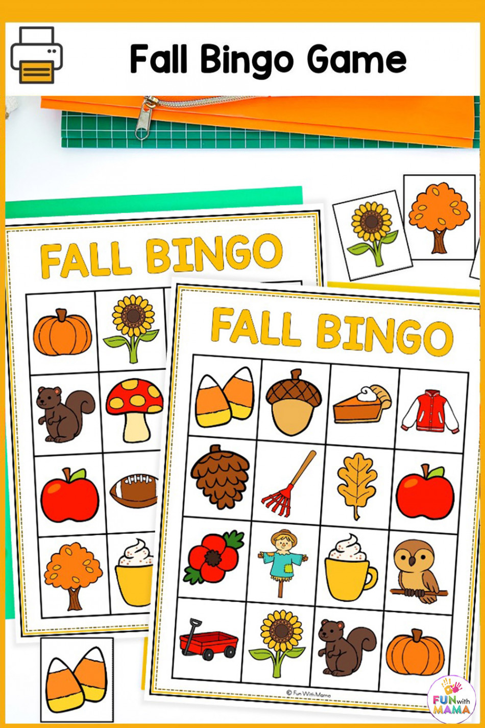 Fall Bingo - Fun with Mama