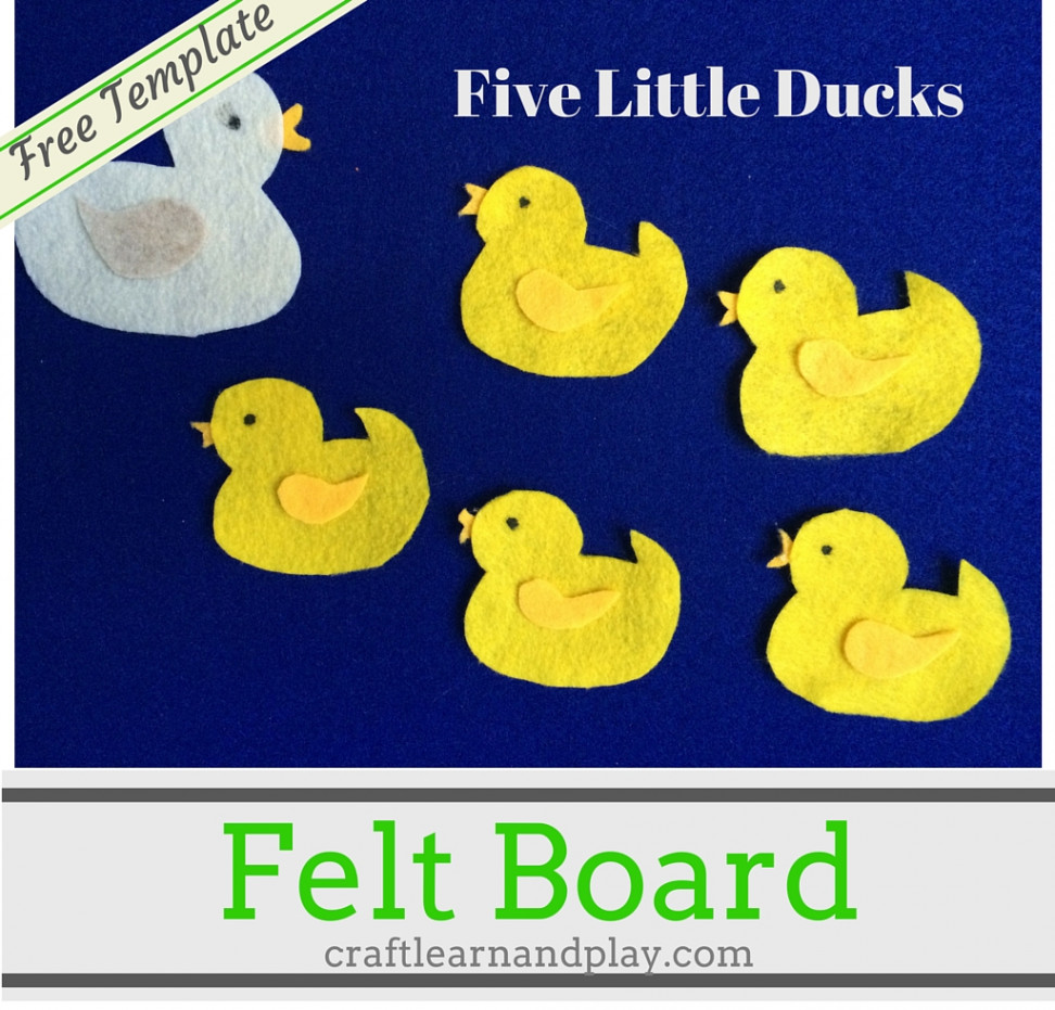 Felt board stories - Five little ducks went out to play