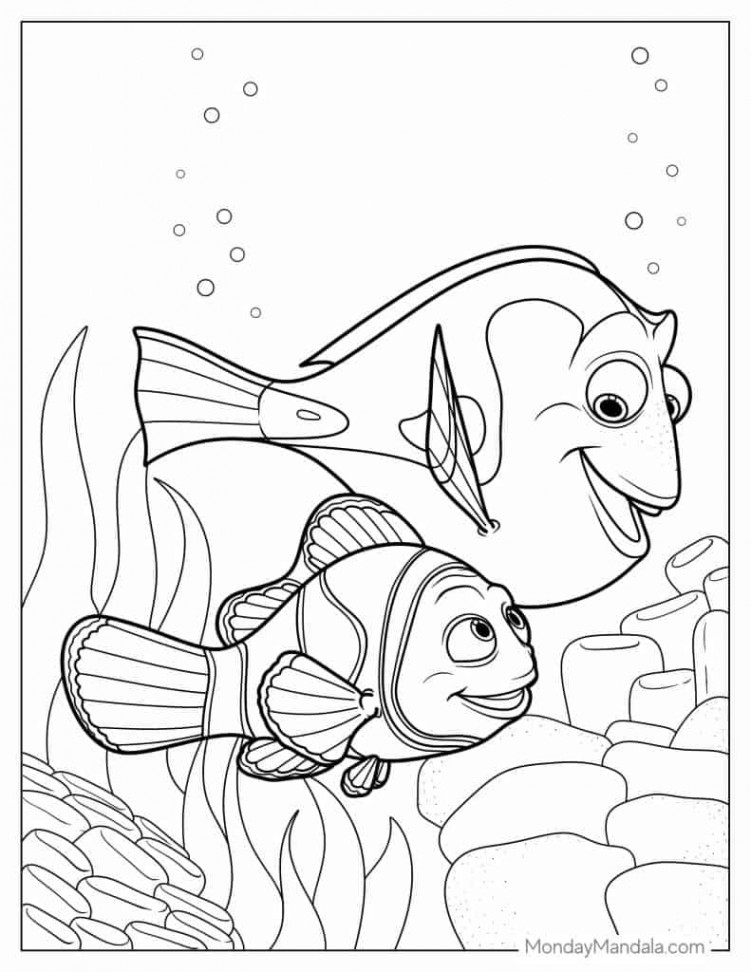 Finding Nemo Coloring Pages (Free PDF Printables)