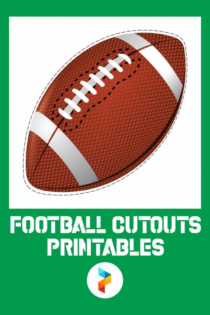 Football Cutouts Printables  Football printables, Football