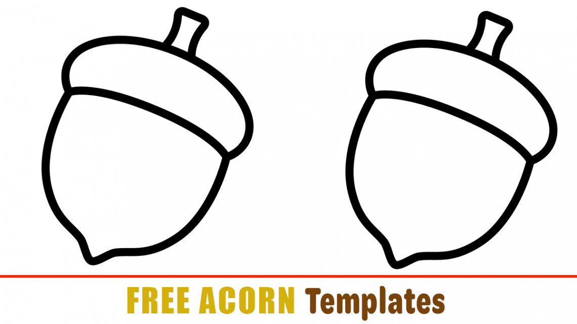 FREE Acorn Templates for Crafts - Happy Toddler Playtime