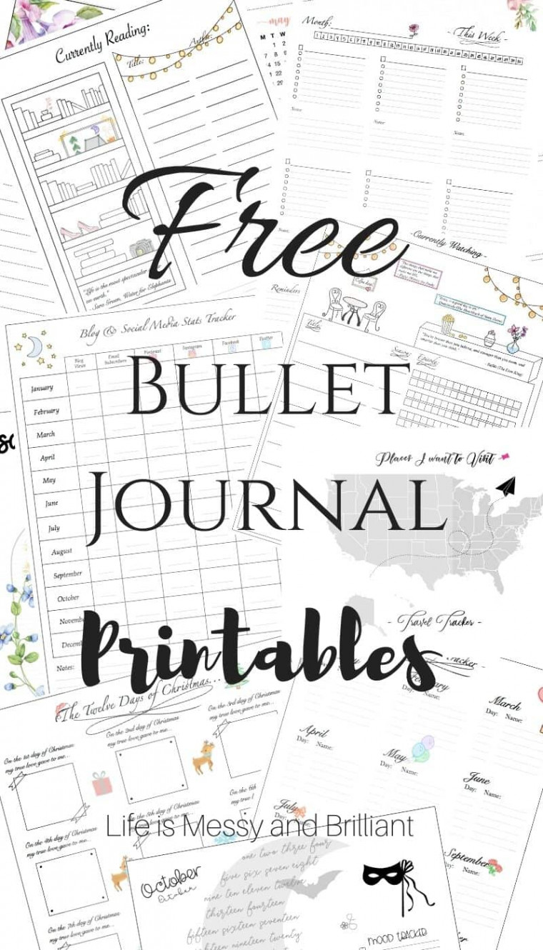 FREE Bullet Journal Printables