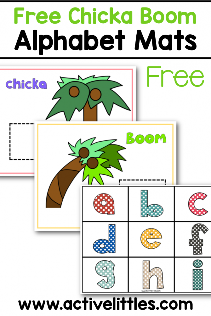 Free Chicka Chicka Boom Boom Alphabet Mats - Active Littles