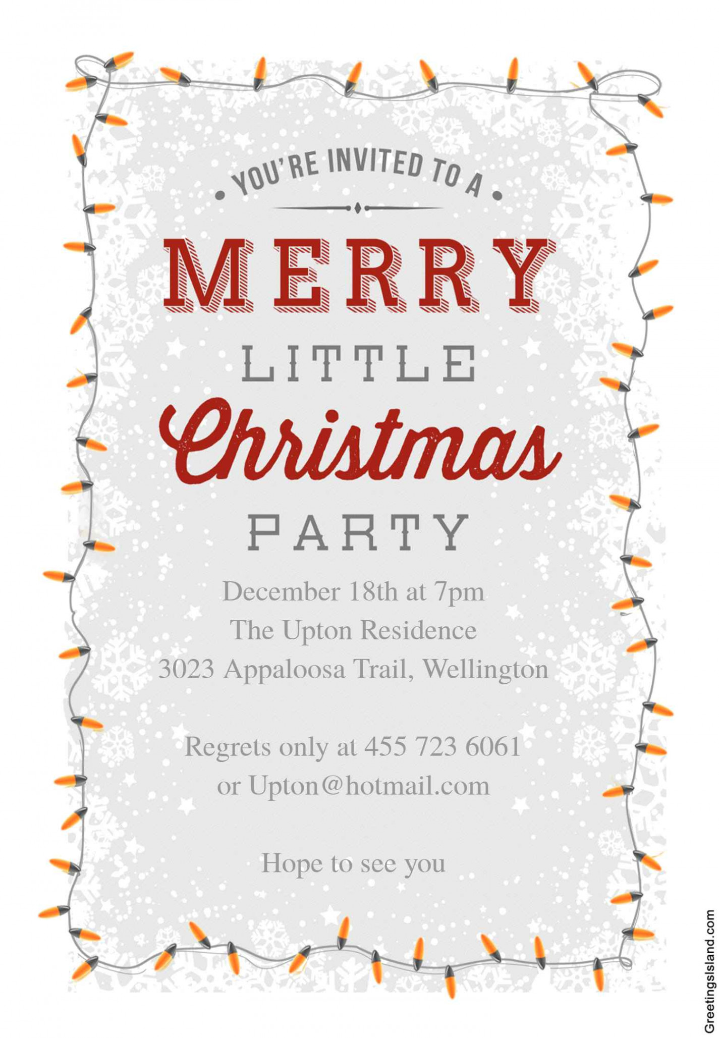 Free Christmas Party Invitations That You Can Print