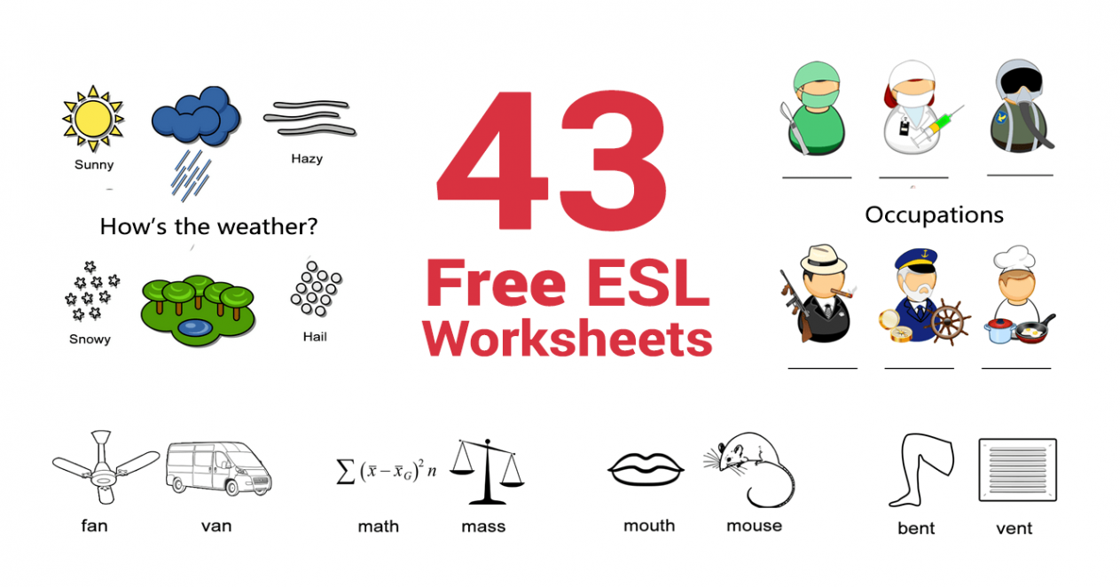 Free ESL Worksheets for English Teachers - ALL ESL