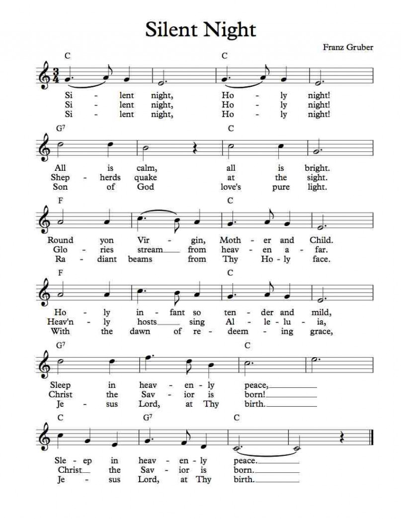 Free Lead Sheet – Silent Night  Clarinet sheet music, Violin