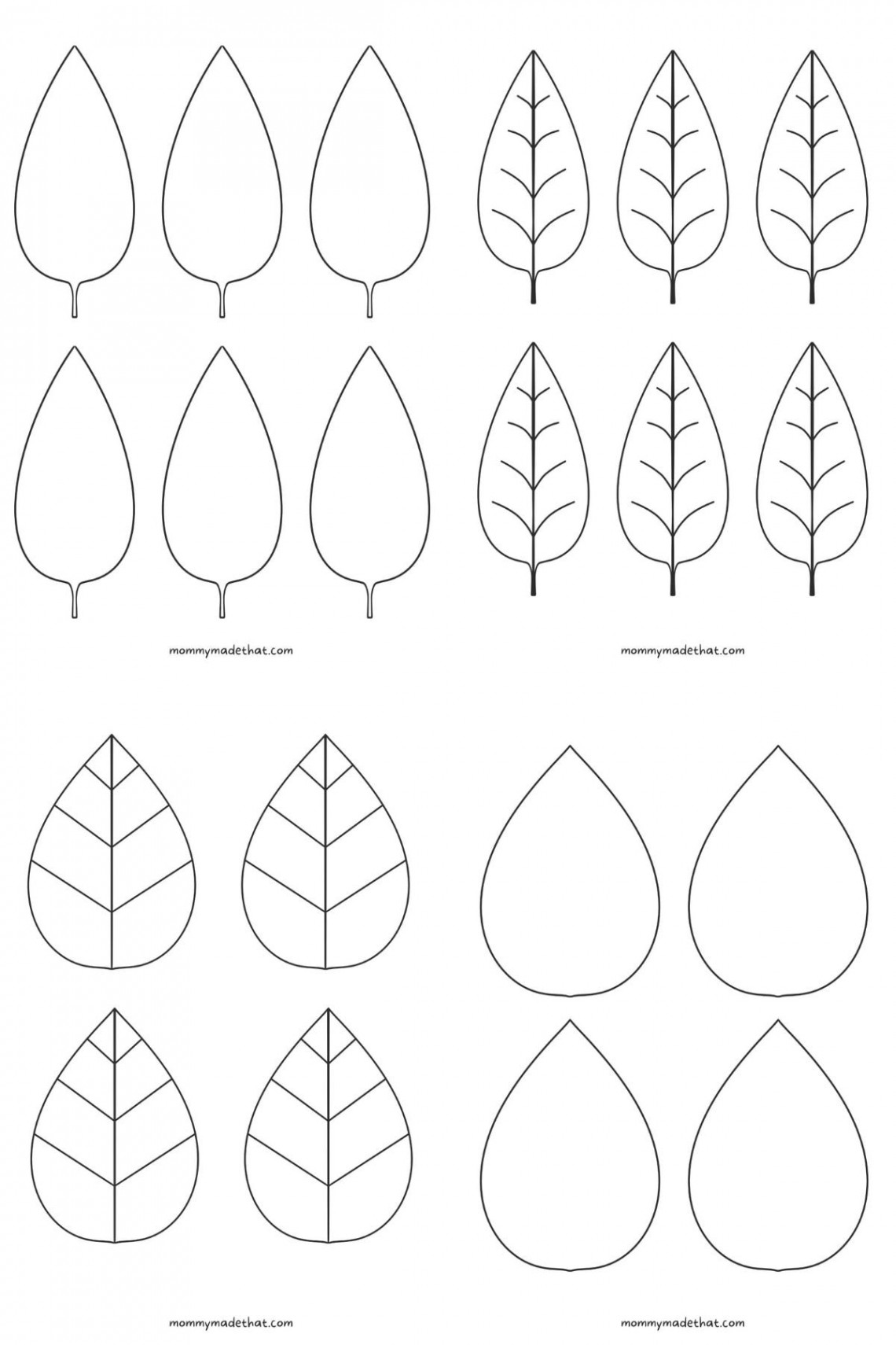 Free Leaf Templates & Outlines: Tons of Printables!!