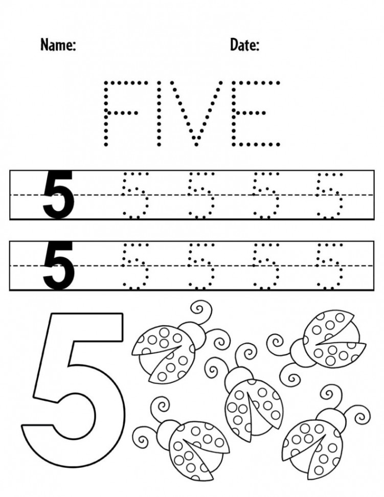 FREE Number  Worksheets for Preschool ⋆ The Hollydog Blog