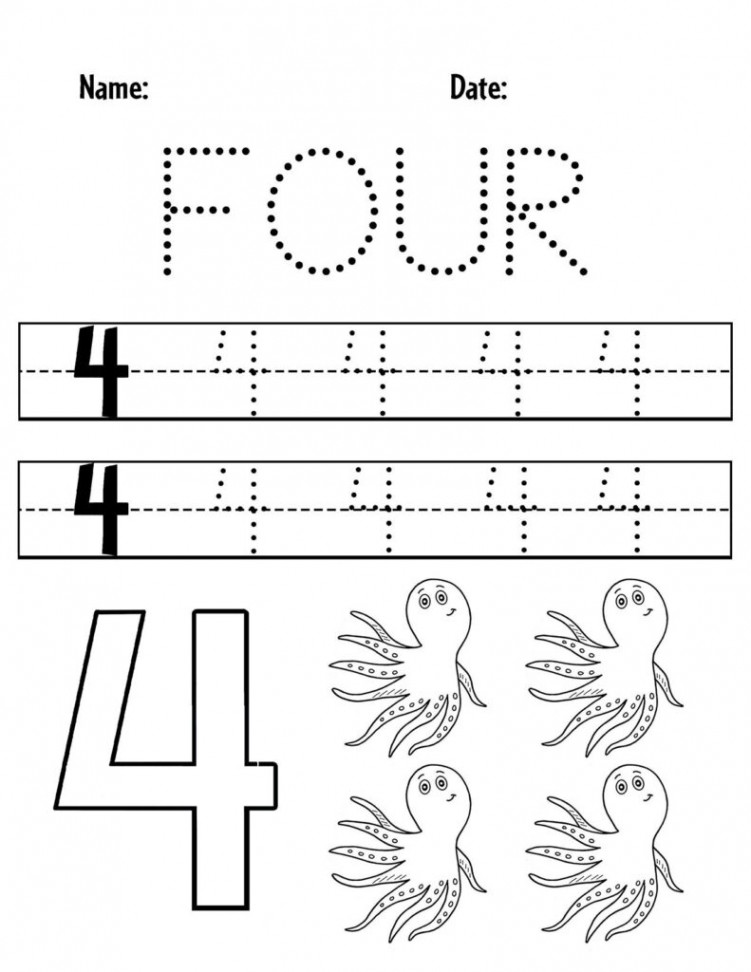 FREE Number  Worksheets for Preschool ⋆ The Hollydog Blog