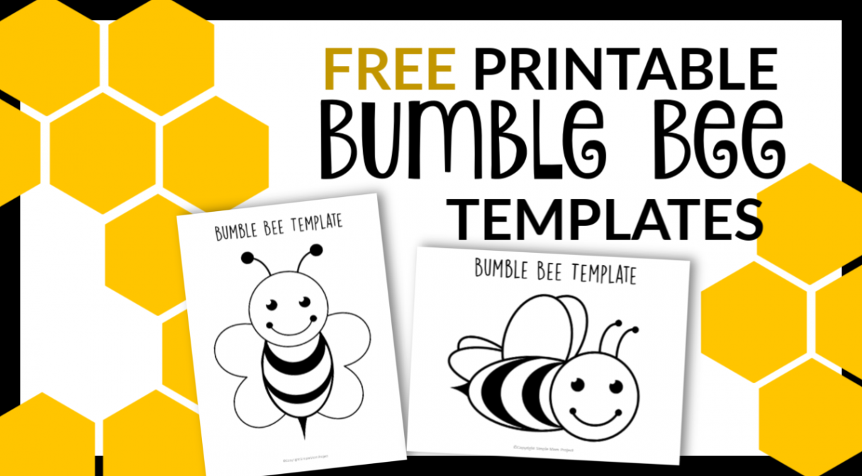 Free Printable Bee Templates – Simple Mom Project