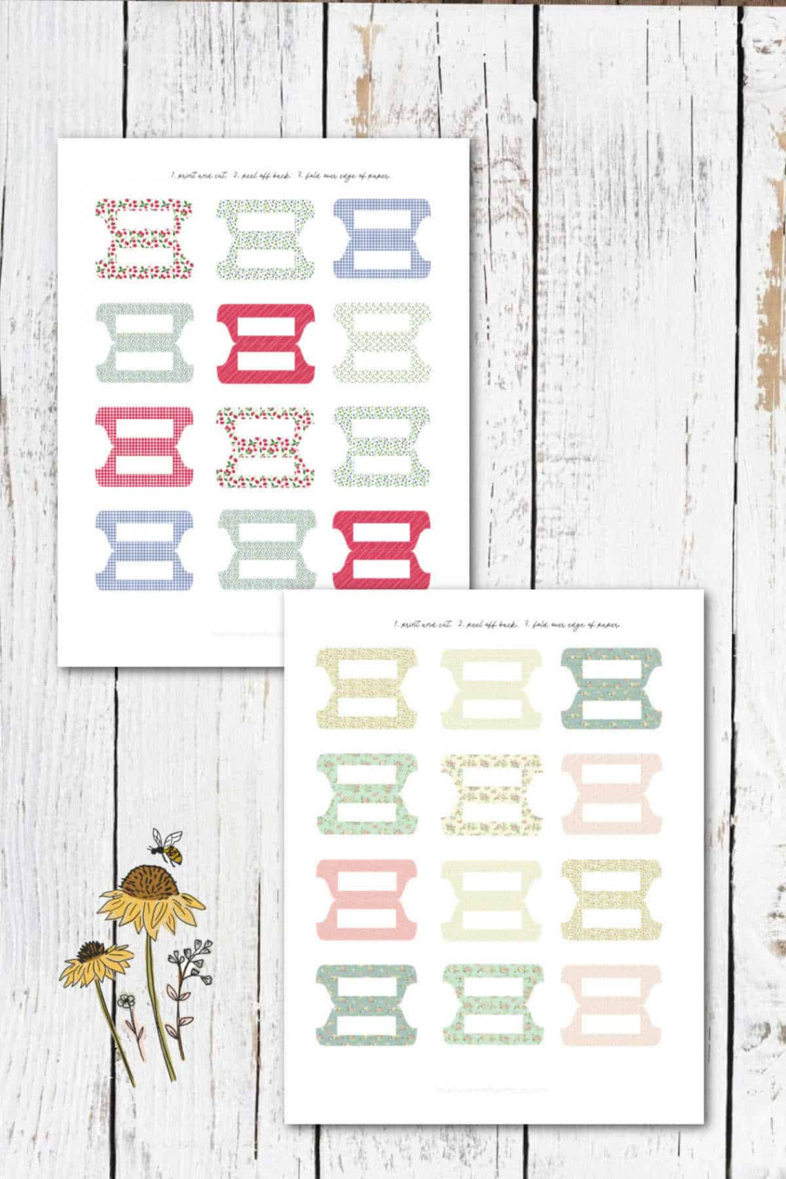 Free Printable Binder Divider Tabs : Hearts Content Farmhouse