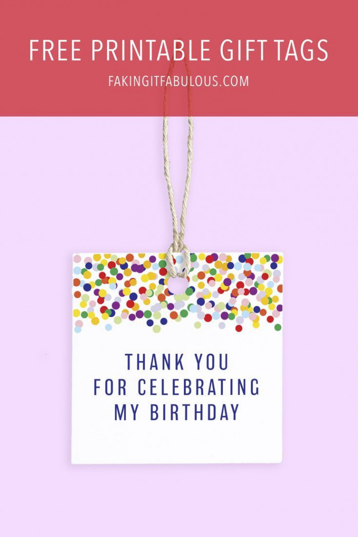 Free Printable Birthday Favor Gift Tags  Birthday tags printable