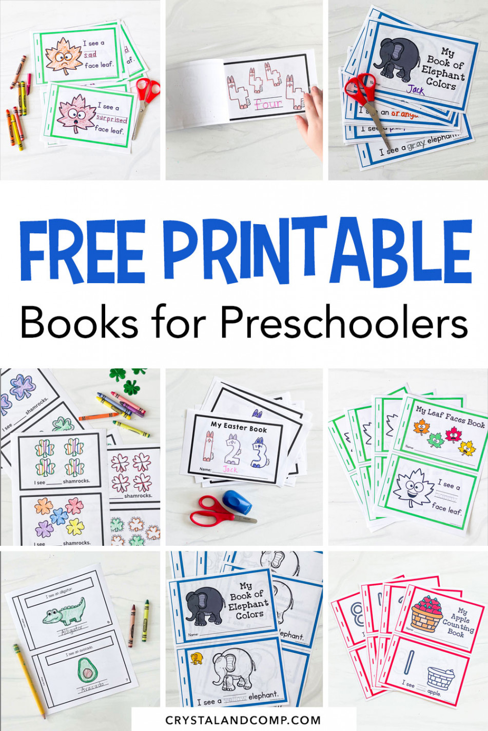 Free Printable Books for Preschoolers - CrystalandComp