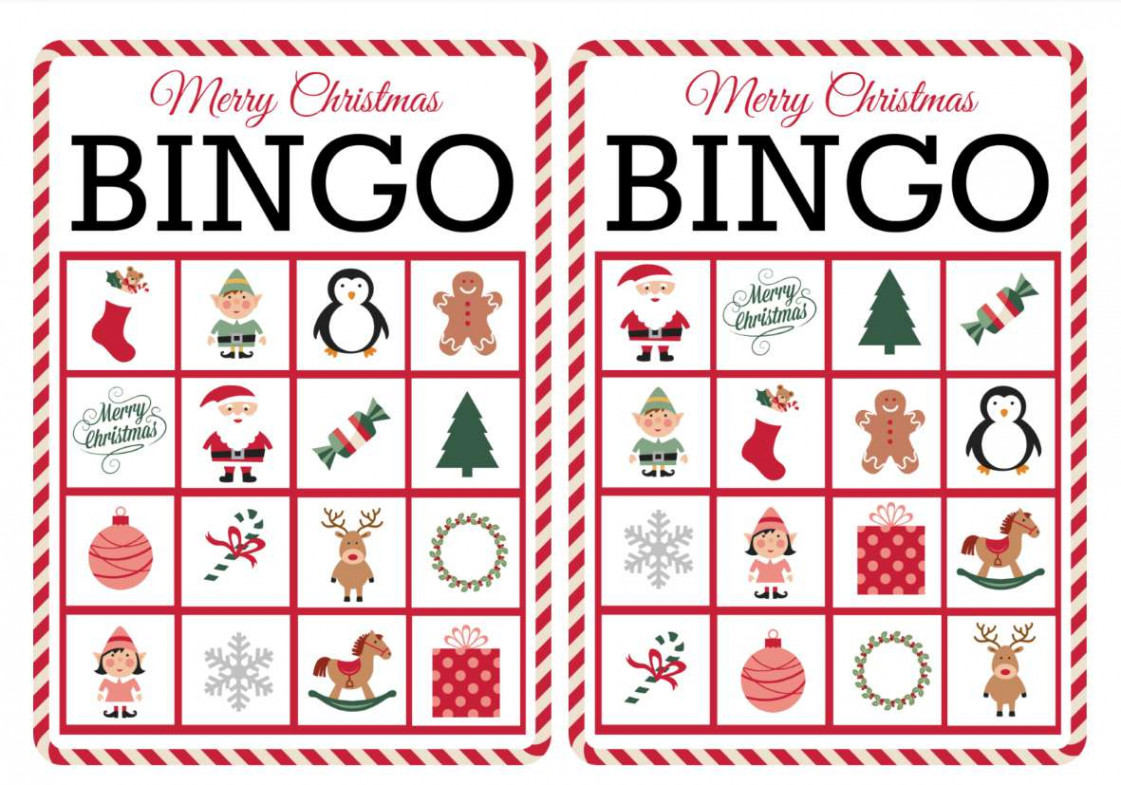 Free, Printable Christmas Bingo Games for the Family