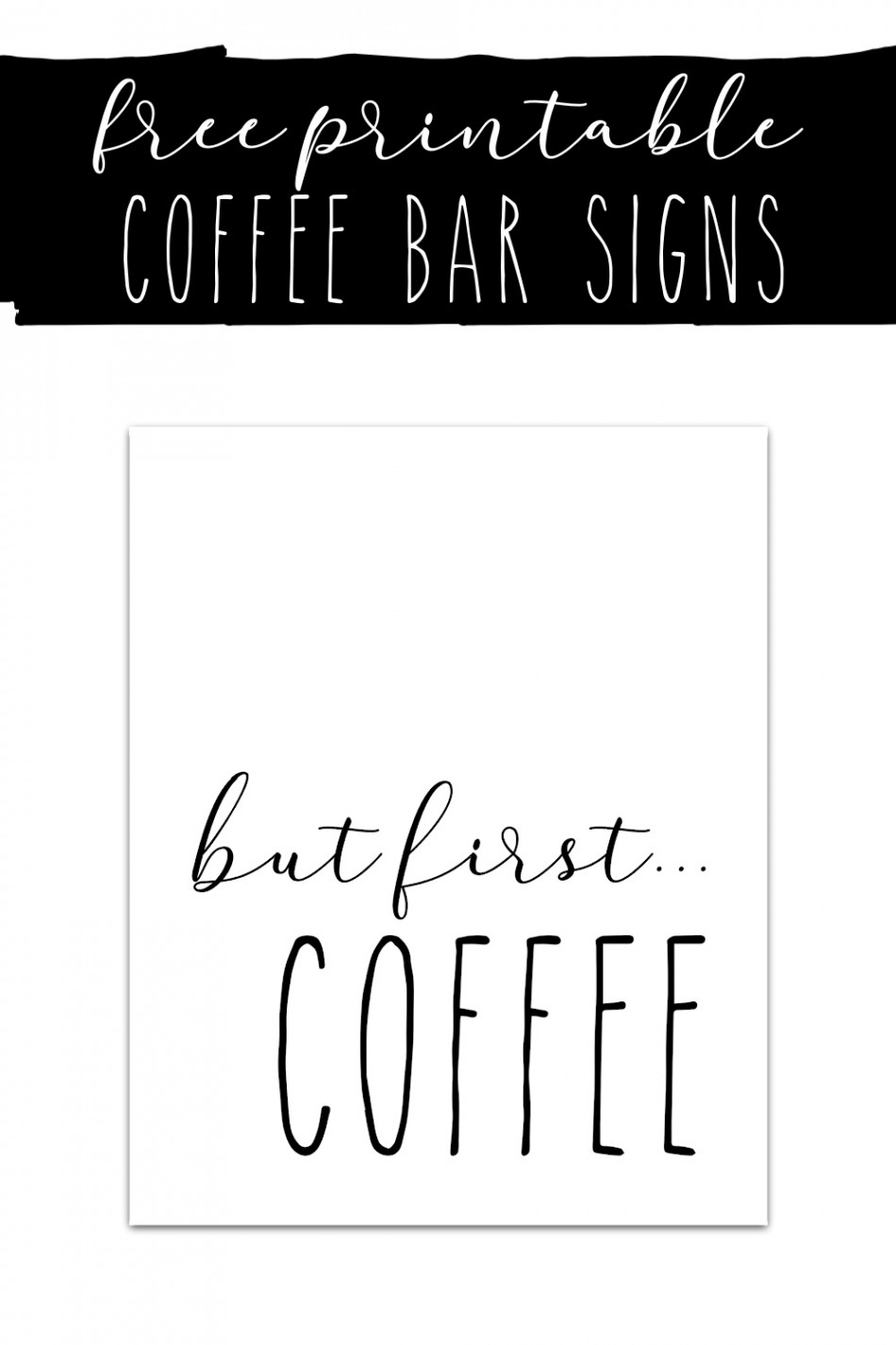 Free Printable Coffee Bar Signs - Extreme Couponing Mom