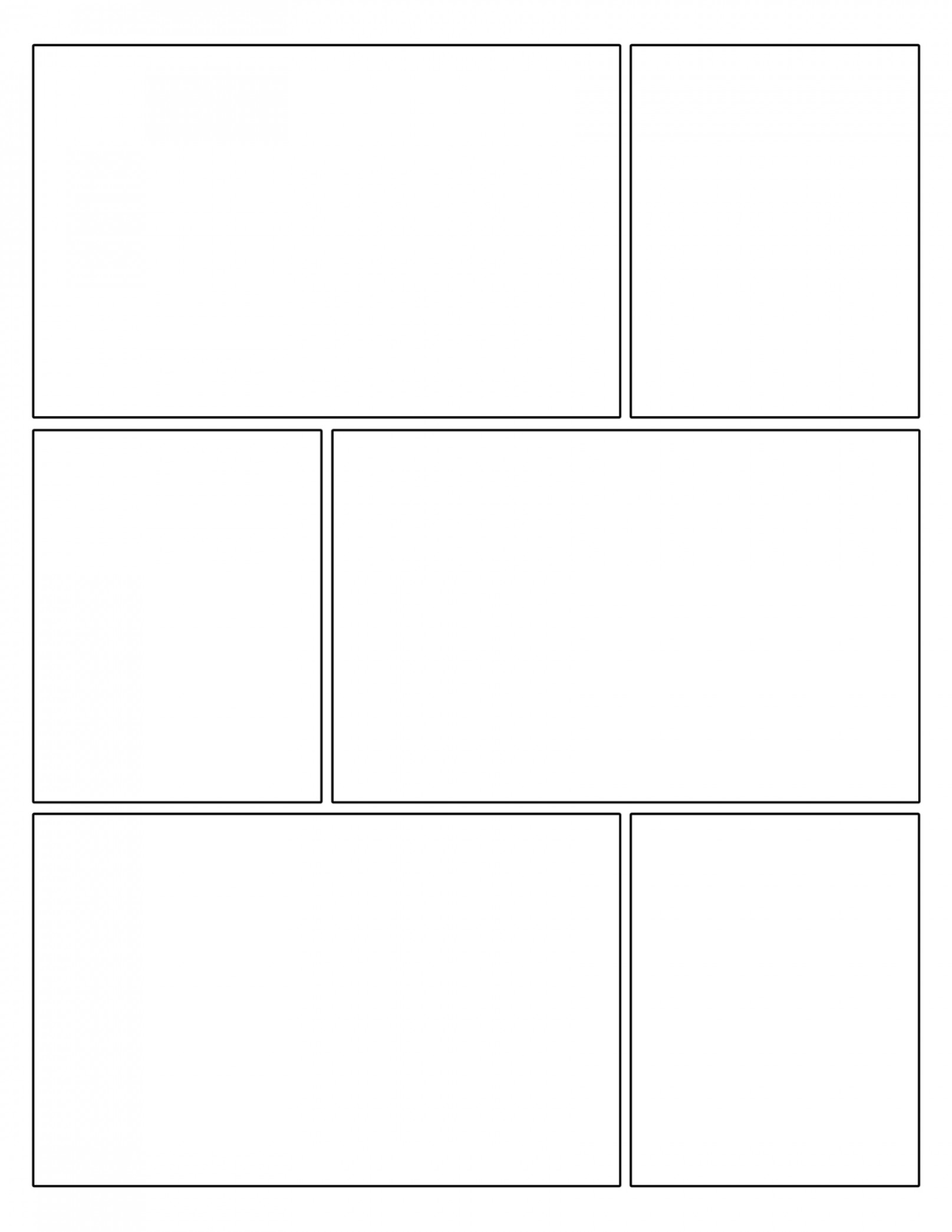 Free Printable Comic Strip Template Pages - Paper Trail Design