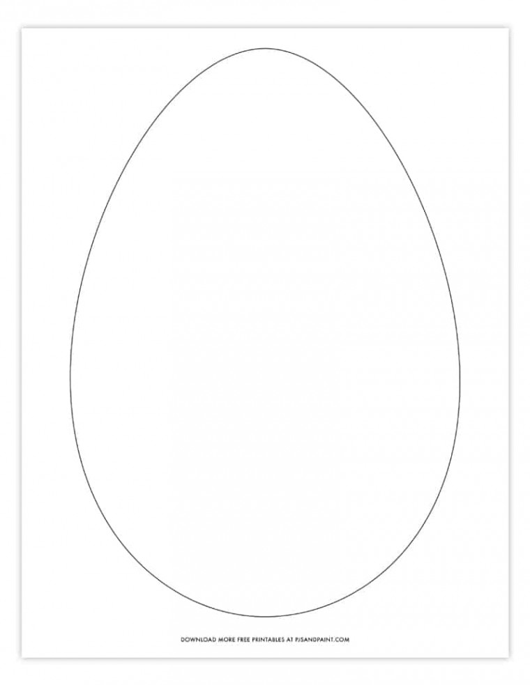 Free Printable Easter Egg Coloring Pages - Easter Egg Template