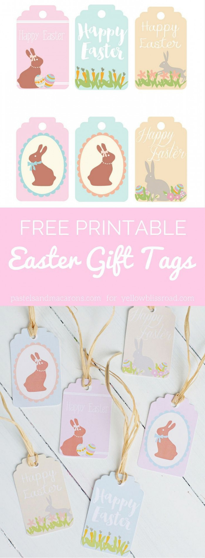 Free Printable Easter Gift Tags  Easter printables free, Easter