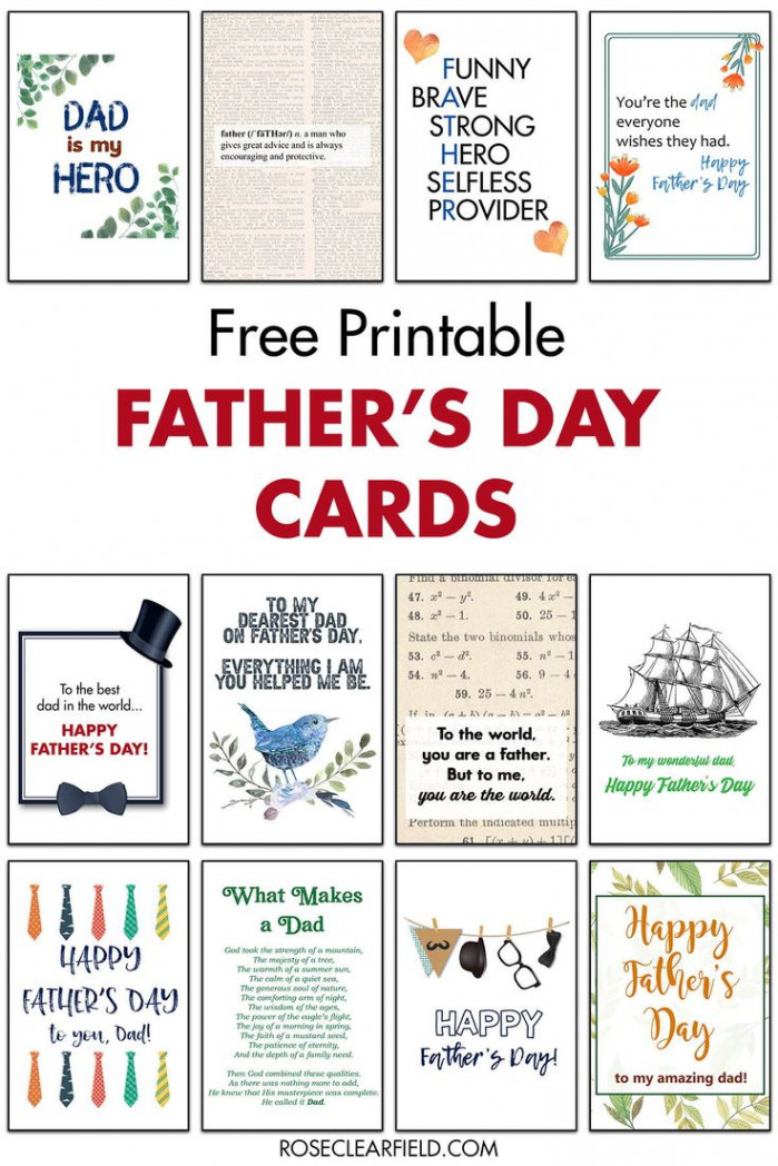 Free Printable Father