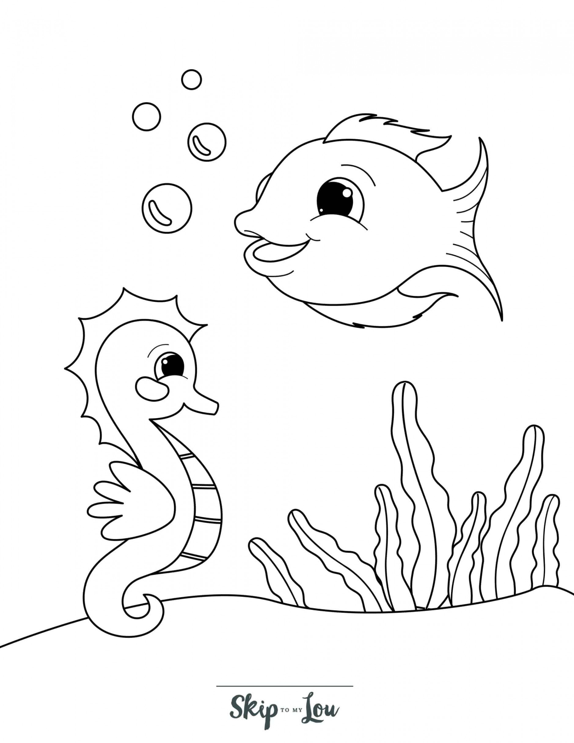 Free Printable Fish Coloring Pages  Skip To My Lou