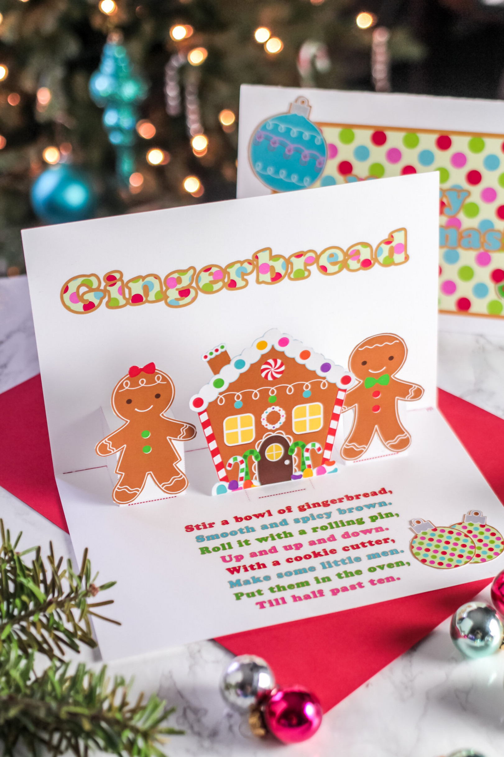 Free Printable Gingerbread Pop Up Christmas Card - Frugal Mom Eh!