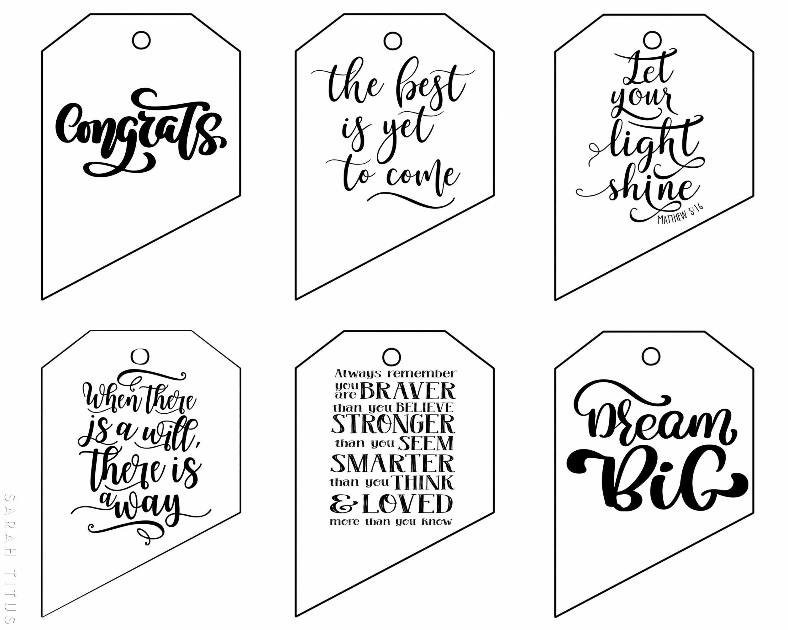 Free Printable Graduation Gift Tags  Free graduation printables