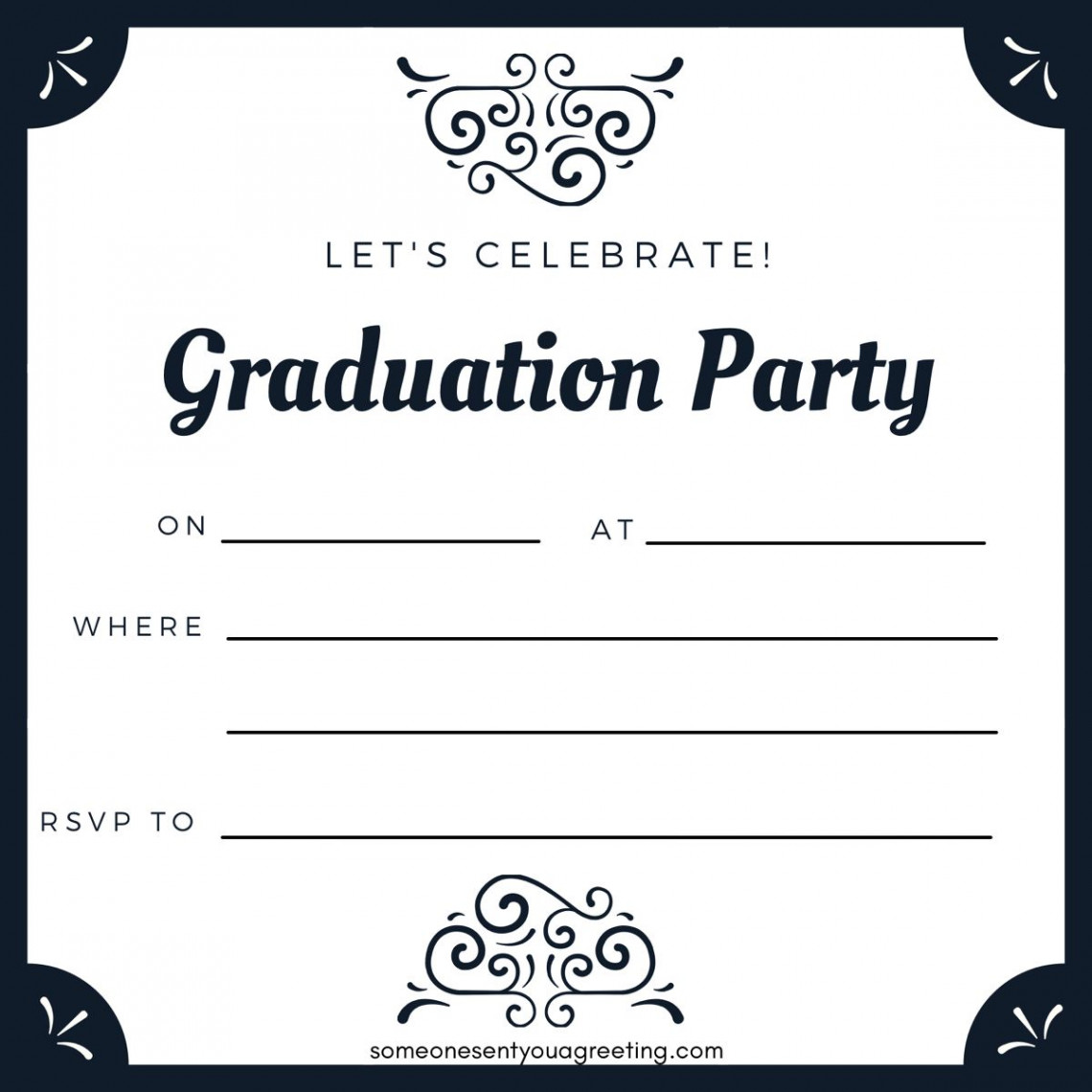 Free Printable Graduation Party Invitations -   Graduation