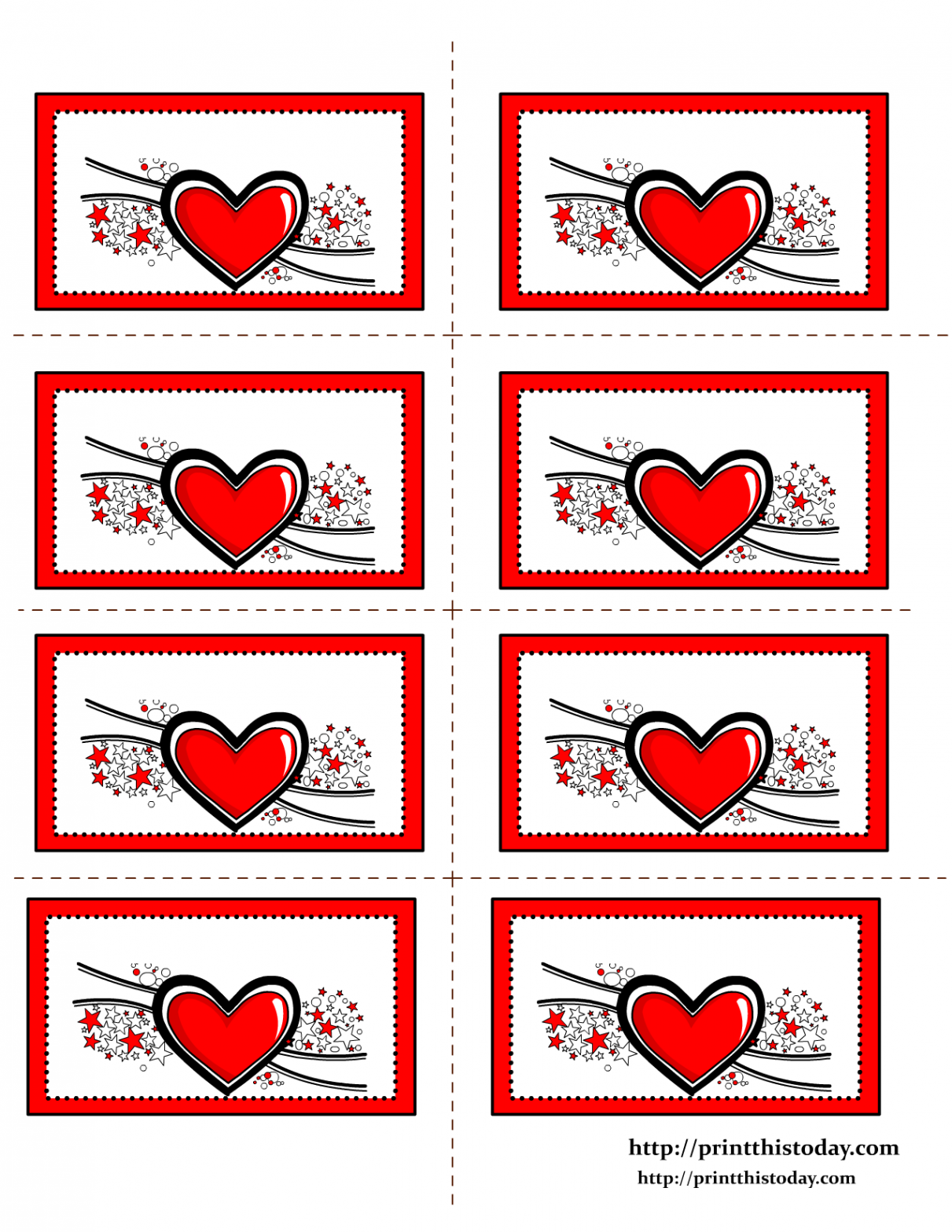 Free Printable Hearts Labels  Labels printables free, Valentines