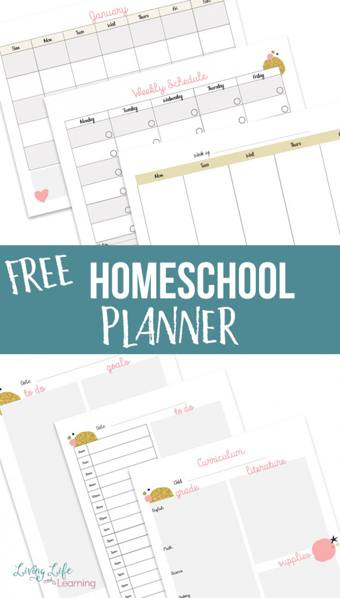 Free Printable Homeschool Planner